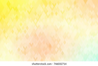 Light Green, Yellow vector background of rectangles and squares. Style quilt and blanket. Geometrical rectangular pattern. Repeating pattern with rectangle shapes.
