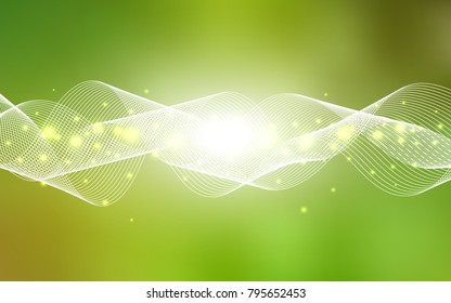 Light Green, Yellow vector background with xmas confetti. Blurred decorative design in anniversary style with confetti. The pattern can be used for new year ad, booklets.