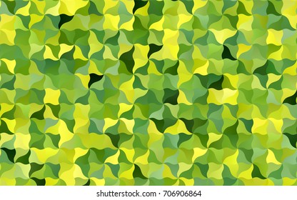 Light Green, Yellow vector bandy background. Glitter abstract illustration with wry lines. The elegant pattern can be used as part of a brand book.