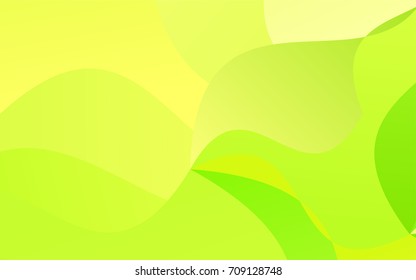 Light Green, Yellow vector bandy pattern. Brand-new colored illustration in blurry style with gradient. A new texture for your design.
