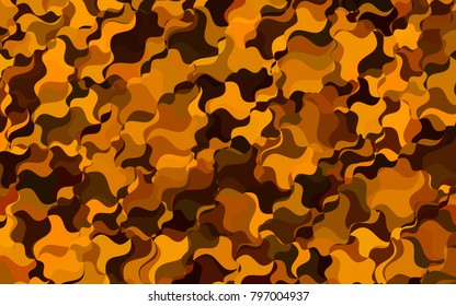 Light Green, Yellow vector bandy template. A vague circumflex abstract illustration with gradient. The textured pattern can be used for background.