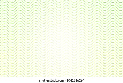 Light Green, Yellow vector banner with circles, spheres. Abstract spots. Background of Art bubbles in halftone style with colored gradient.