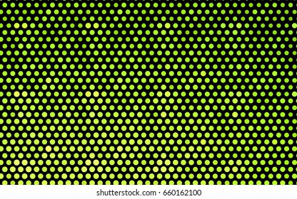 Light Green, Yellow vector banner with circles, spheres. Abstract spots. Background of Art bubbles in halftone style with colored gradient.
