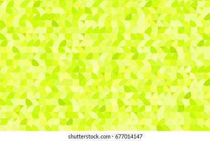 Light Green, Yellow vector banner with circles, spheres. Abstract spots. Background of Art bubbles in halftone style with colored gradient.