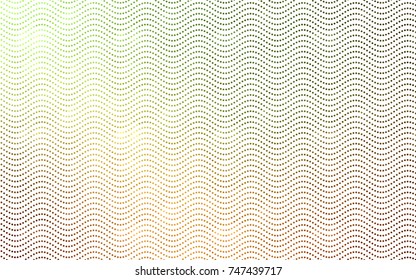 Light Green, Yellow vector banner with circles, spheres. Abstract spots. Background of Art bubbles in halftone style with colored gradient.