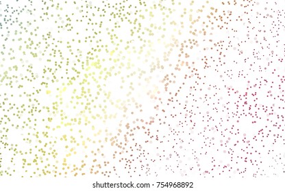 Light Green, Yellow vector banner with circles, spheres. Abstract spots. Background of Art bubbles in halftone style with colored gradient.