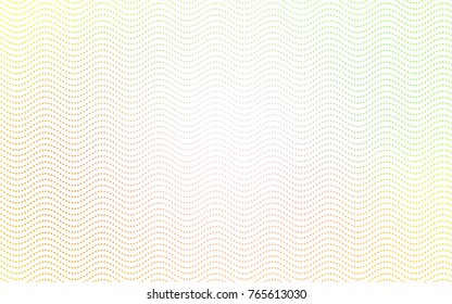 Light Green, Yellow vector banner with circles, spheres. Abstract spots. Background of Art bubbles in halftone style with colored gradient.