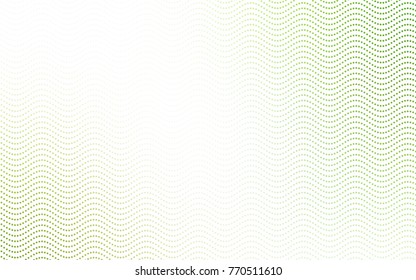 Light Green, Yellow vector banner with circles, spheres. Abstract spots. Background of Art bubbles in halftone style with colored gradient.