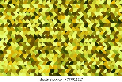 Light Green, Yellow vector banner with circles, spheres. Abstract spots. Background of Art bubbles in halftone style with colored gradient.
