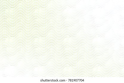 Light Green, Yellow vector banner with circles, spheres. Abstract spots. Background of Art bubbles in halftone style with colored gradient.