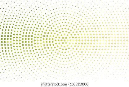 Light Green, Yellow vector banners set of circles, spheres. Abstract spots. Art Background of bubbles in halftone style with colored gradient.