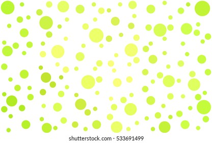 Light Green Yellow Vector banners banners set of circles, spheres. Network design, technology science, vector illustration