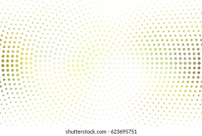 Light Green, Yellow vector banners set of circles, spheres. Abstract spots. Art Background of bubbles in halftone style with colored gradient.