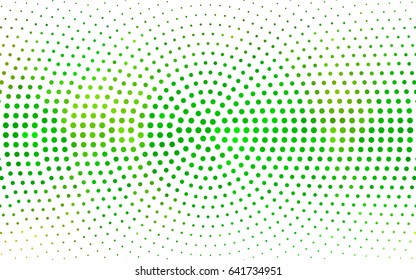 Light Green, Yellow vector banners set of circles, spheres. Abstract spots. Art Background of bubbles in halftone style with colored gradient.