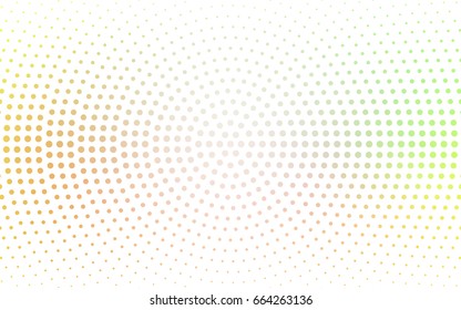 Light Green, Yellow vector banners set of circles, spheres. Abstract spots. Art Background of bubbles in halftone style with colored gradient.