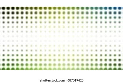 Light Green, Yellow vector banners set of circles, spheres. Abstract spots. Art Background of bubbles in halftone style with colored gradient.