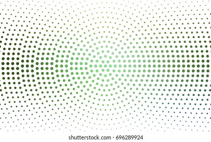 Light Green, Yellow vector banners set of circles, spheres. Abstract spots. Art Background of bubbles in halftone style with colored gradient.