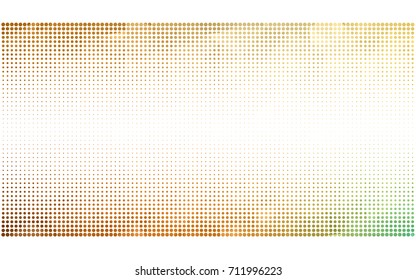 Light Green, Yellow vector banners set of circles, spheres. Abstract spots. Art Background of bubbles in halftone style with colored gradient.
