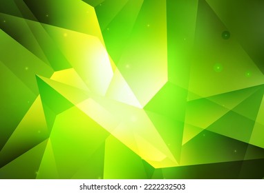 Vector verde claro, amarillo, hermosa ilustración de color con círculos borrosos en estilo natural. Ilustración abstracta con burbujas de colores al estilo natural. Base de los folletos