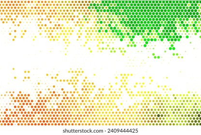 Light Green, Yellow vector Beautiful colored illustration with blurred circles in nature style. Abstract illustration with colored bubbles in nature style. Smart design for business ads.