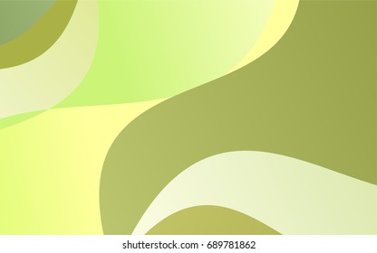 Light Green, Yellow vector bent template. Brand-new colored illustration in blurry style with gradient. Brand-new design for your business.