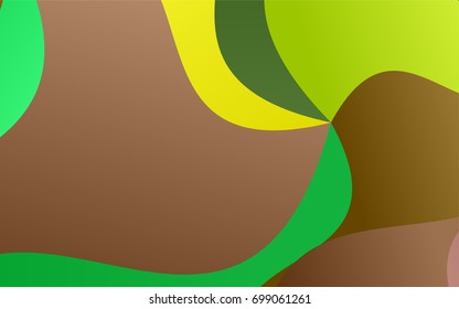 Light Green, Yellow vector bent template. A sample with blurred shapes. A completely new template for your business design.