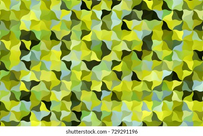 Light Green, Yellow vector bent pattern. An elegant bright illustration with gradient. The pattern of blurred lines for your business design.