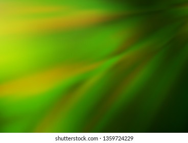 Light Green, Yellow vector blur pattern. Modern geometrical abstract illustration with gradient. The blurred design can be used for your web site.
