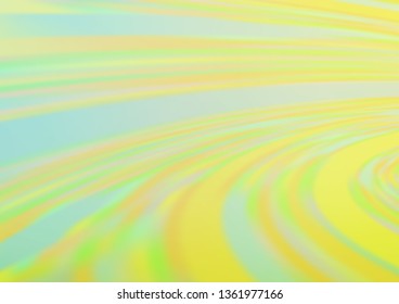 Light Green, Yellow vector blur pattern. Glitter abstract illustration with an elegant design. The template for backgrounds of cell phones.