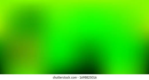 Planta de desenfoque vectorial amarillo, verde claro. Ilustración colorida con gradiente en estilo abstracto. Su diseño para aplicaciones.