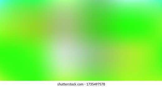 Light Green, Yellow vector blur drawing. Blurred abstract gradient illustration in simple style. Background for web designers.