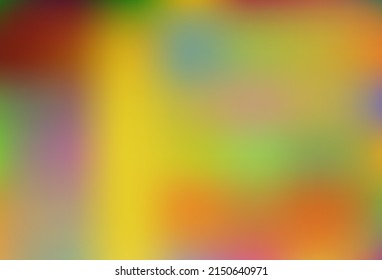 Green claro, patrón de desenfoque vectorial amarillo. Ilustración abstracta colorida con gradiente. Nuevo diseño para su negocio.