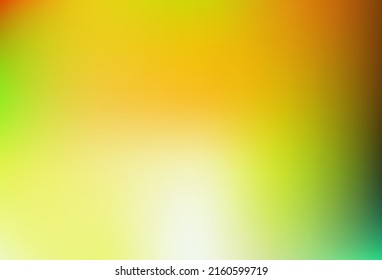 Patrón de desenfoque vectorial amarillo verde claro. Ilustración de gradiente abstracto borrosa con un estilo sencillo. Antecedentes para diseñadores web.