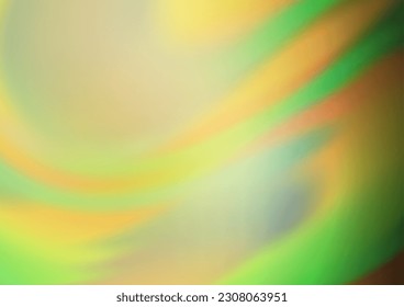 Light Green, Yellow vector blur pattern. Modern geometrical abstract illustration with gradient. The elegant pattern for brand book.