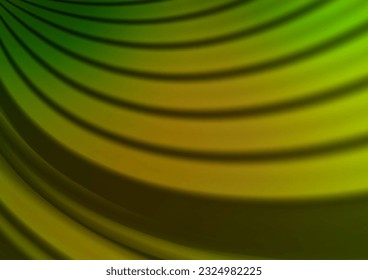 Green claro, patrón de desenfoque vectorial amarillo. Ilustración creativa en estilo de semitono con gradiente. Plantilla para fondos de teléfonos móviles.