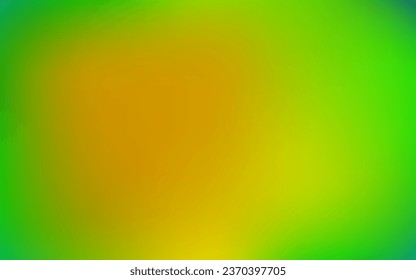 Textura verde claro, amarilla de desenfoque vectorial. Ilustración colorida con gradiente en estilo de medio tono. Patrón inteligente para sitios web.