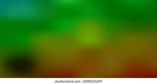 Fondo de desenfoque vectorial amarillo verde claro. Ilustración colorida con gradiente en estilo abstracto. Diseño de páginas de aterrizaje.