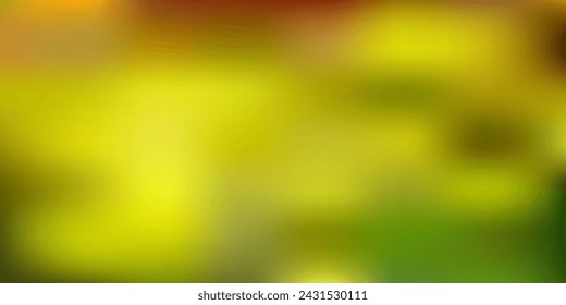 Dibujo de desenfoque vectorial verde claro y amarillo. Ilustración de degradado abstracto borroso en estilo simple. La mejor opción para su diseño.