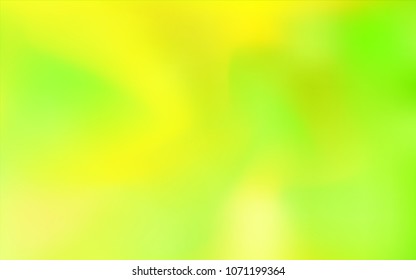 Light Green, Yellow vector blurred and colored background. Shining colored illustration in a brand-new style. The best blurred design for your business.