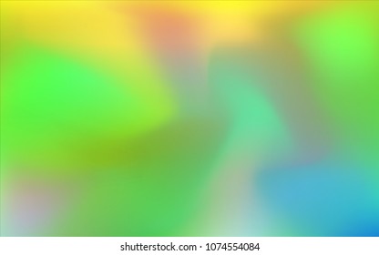 Light Green, Yellow vector blurred pattern. Modern geometrical abstract illustration with gradient. The textured pattern can be used for background.
