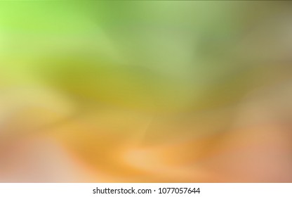 Light Green, Yellow vector blurred shine abstract cover. Creative illustration in halftone style with gradient. The completely new template can be used for your brand book.