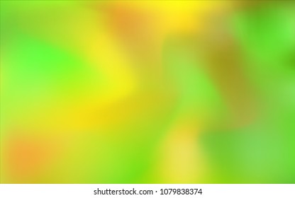 Light Green, Yellow vector blurred shine abstract template. Modern geometrical abstract illustration with gradient. The elegant pattern can be used as part of a brand book.