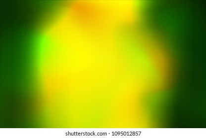 Light Green, Yellow vector blurred and colored pattern. Creative illustration in halftone style with gradient. A completely new design for your business.