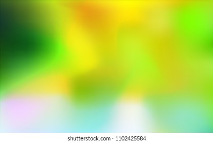 Light Green, Yellow vector blurred pattern. Shining colored illustration in a brand-new style. The blurred design can be used for your web site.