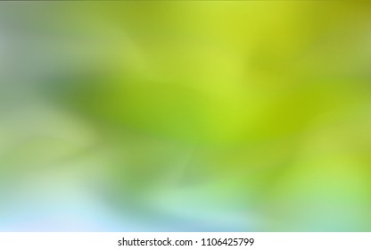 Light Green, Yellow vector blurred and colored pattern. Colorful illustration in abstract style with gradient. A new texture for your design.