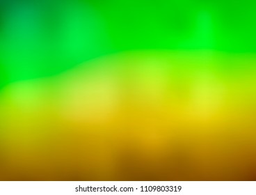 Light Green, Yellow vector blurred shine abstract template. A vague abstract illustration with gradient. Brand-new design for your business.