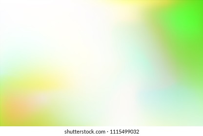 Light Green, Yellow vector blurred background. Colorful illustration in abstract style with gradient. The elegant pattern can be used as part of a brand book.