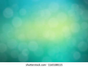 Light Green, Yellow vector blurred and colored background. A completely new color illustration in a bokeh style. A completely new design for your business.