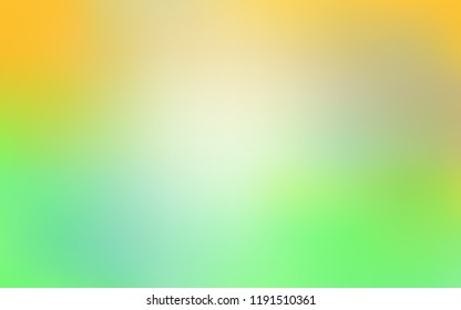 Light Green, Yellow vector blurred and colored backdrop. A completely new color illustration in a vague style. Brand new style for your business design.