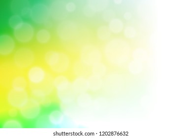 Light Green, Yellow vector blurred shine abstract background. A completely new color illustration in a bokeh style. The template for backgrounds of cell phones.